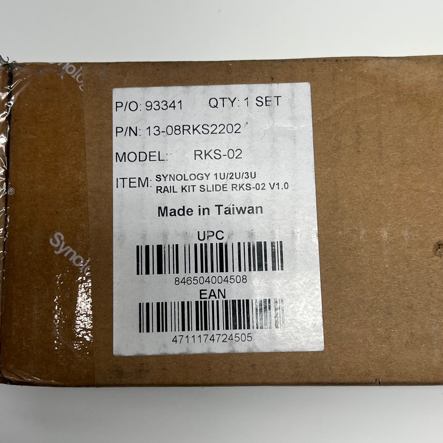 SYNOLOGY Sliding Rail Kit For Rack Mount Servers 3 U Rack Spaces RKS-02