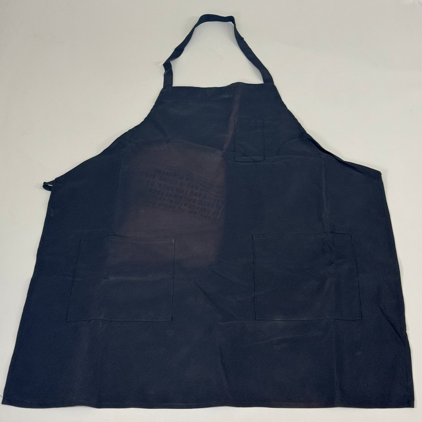 ZA@ Chef Apron (24 PACK) 3 Pockets, Tubular Tie 100% Polyester Sz OSFM Black AASBLK-3P(AS-IS, a few have minor sun damage) (Qty: 160, 4.5 lbs each)