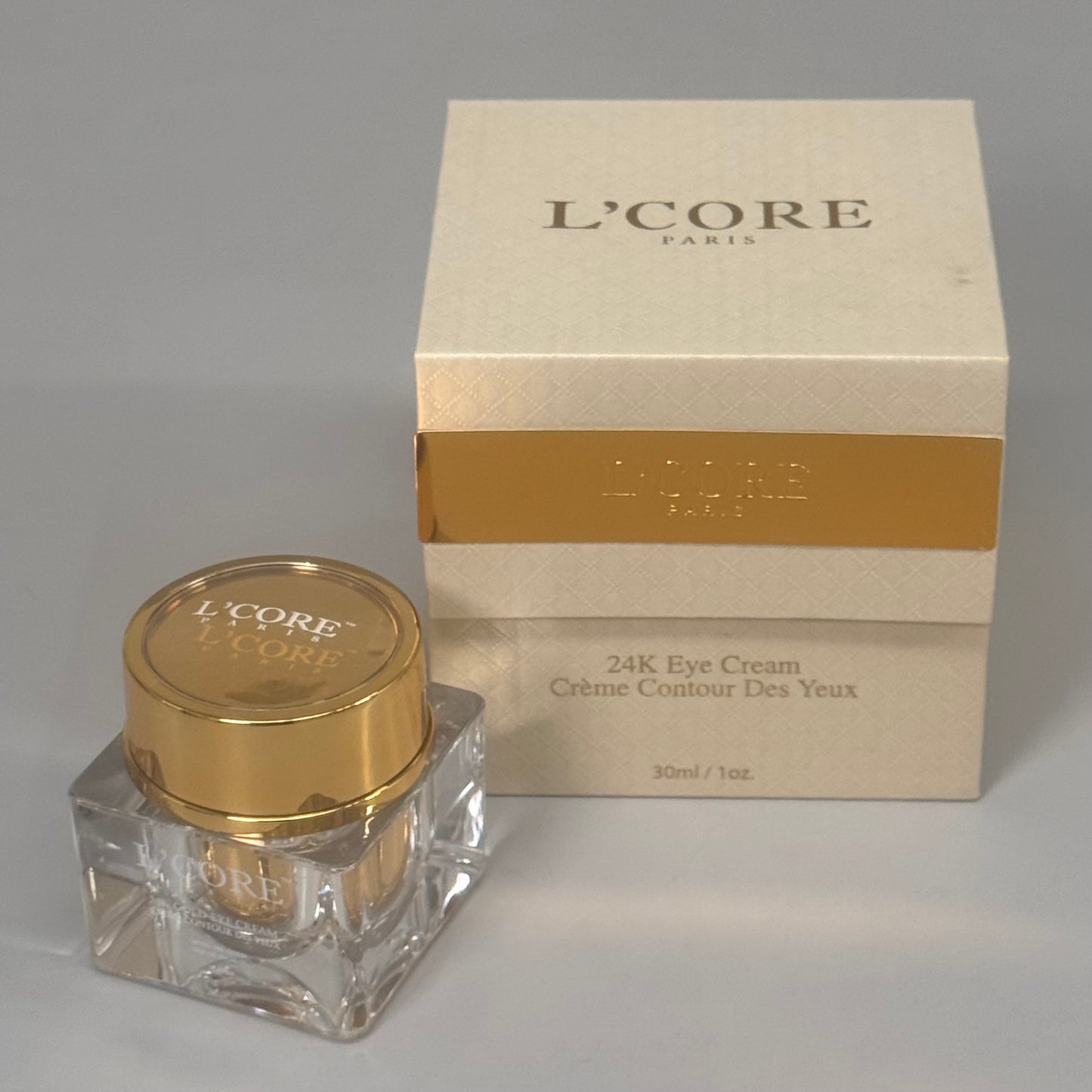 ZA@ L'CORE 24K Gold Eye Cream 1 oz oz BB 20 Months After Opening Retail $450