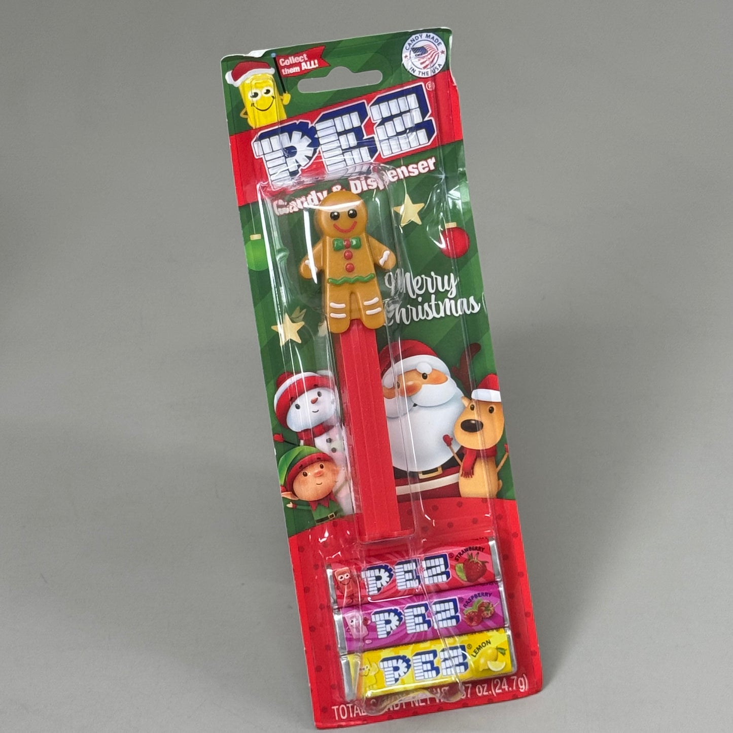 ZA@ PEZ (12 PACK) Christmas Charter Candy Dispenser Assortment 3 Rolls Candy Per Package BB 04/29 Damaged Packaging