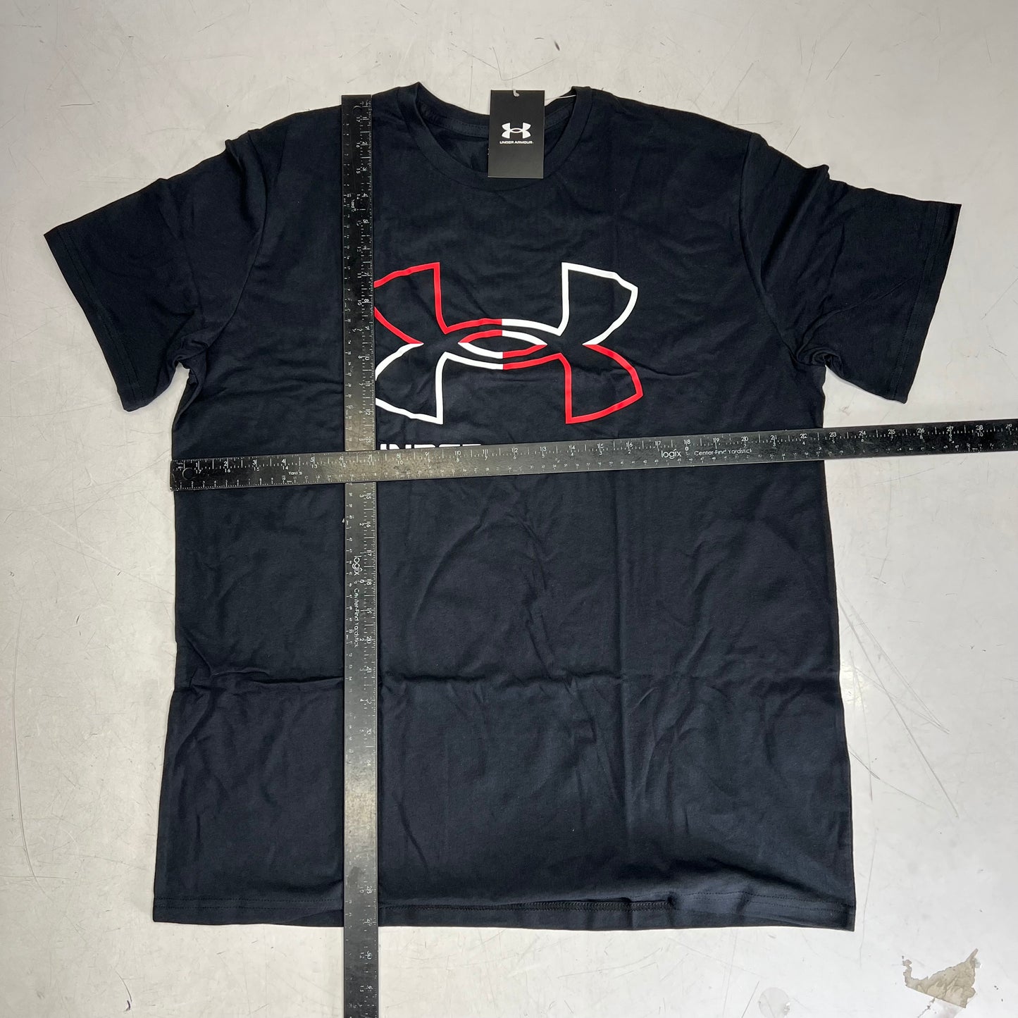 UNDER ARMOUR Ua Foundation Graphic Tee Short Sleeve Men's Sz XL Black 1382915