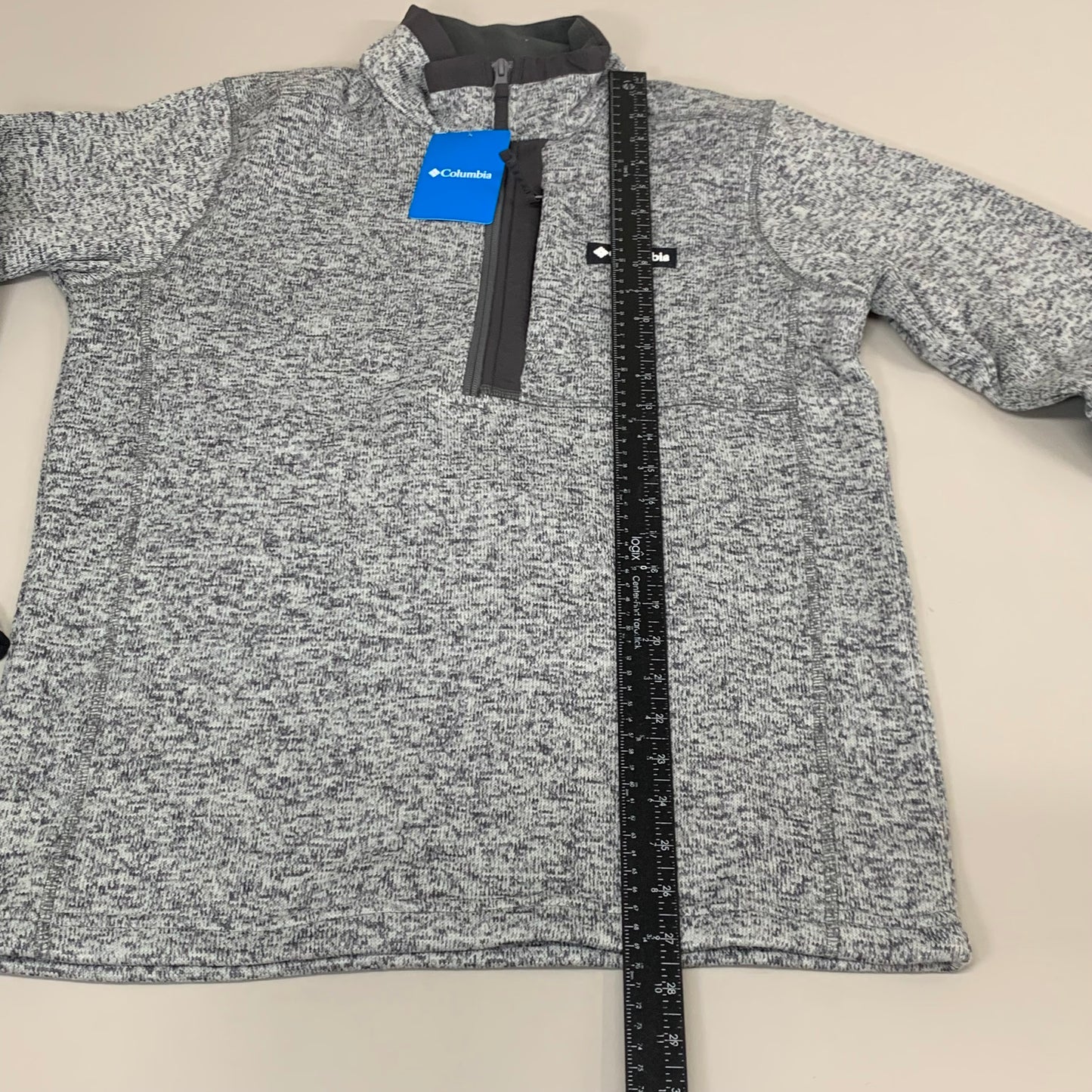 COLUMBIA Sweater Weather Fleece Full Zip Jacket Men's Sz M Heather Grey