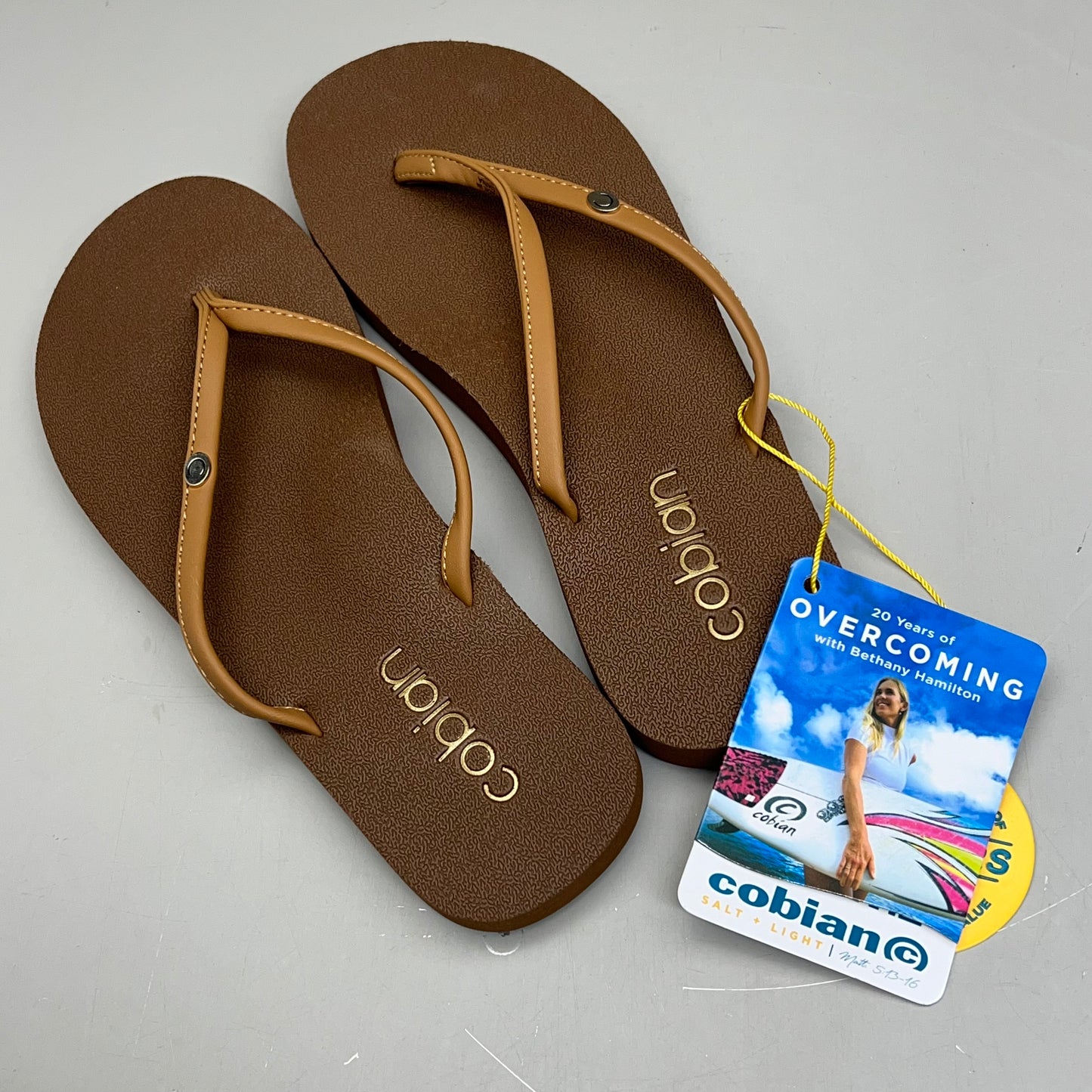 COBIAN Nia's Bounce 2 Synthetic Leather Sandals Women's Sz 11, EU 42.5 Tan NIA25-230-11