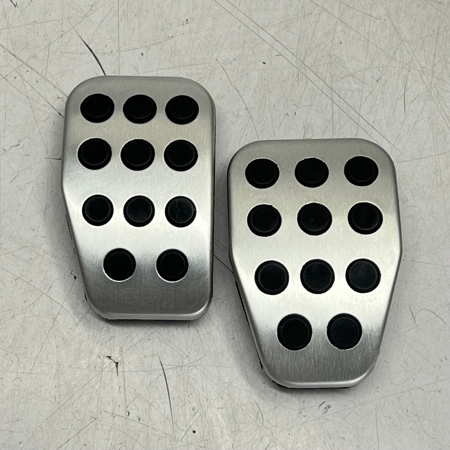MAZDA Genuine OEM Brake & Clutch Aluminum Pedals Silver/Black NA1JV909