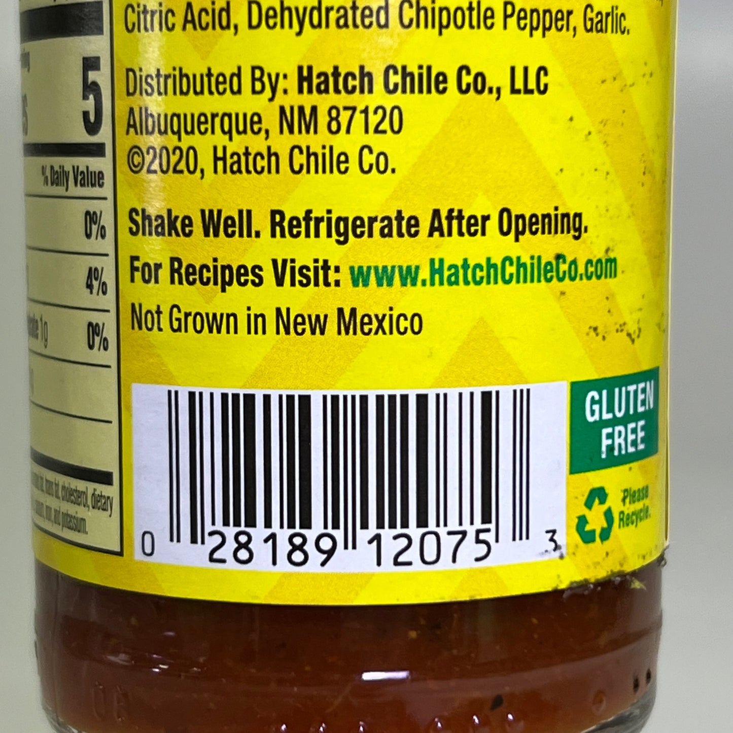 ZA@ HATCH (12 PACK) Fire Roasted Taco Sauce 7.5 oz BB 10/25 (New) B