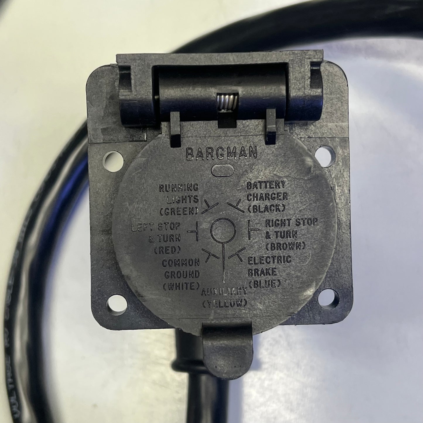 BARGMAN Wheel/Gooseneck 90 Degree Wiring Harness 7 Pole - 9ft  50-97-410