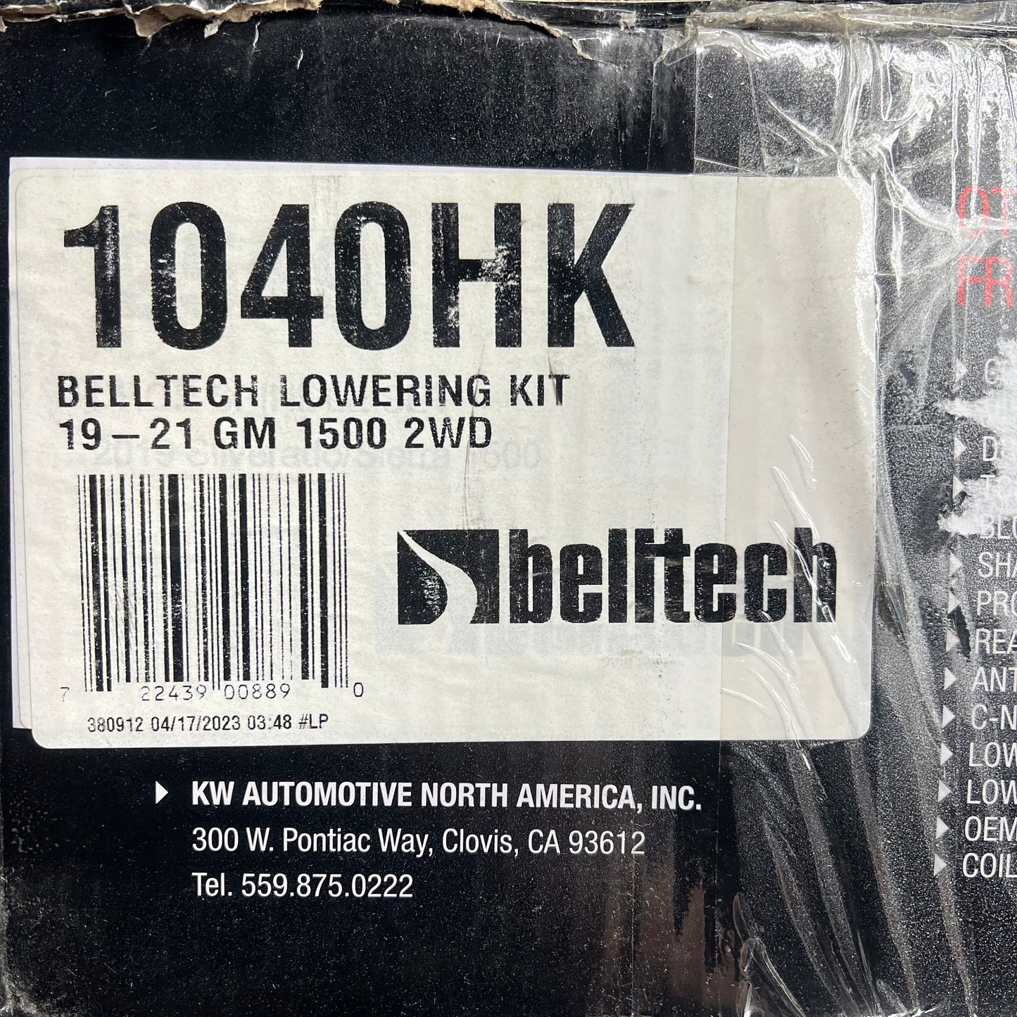 BELLTECH (PAIR) Spindle Set 2" Drop 18" Wheels Or Larger 2519-325-LH 2519-425-RH