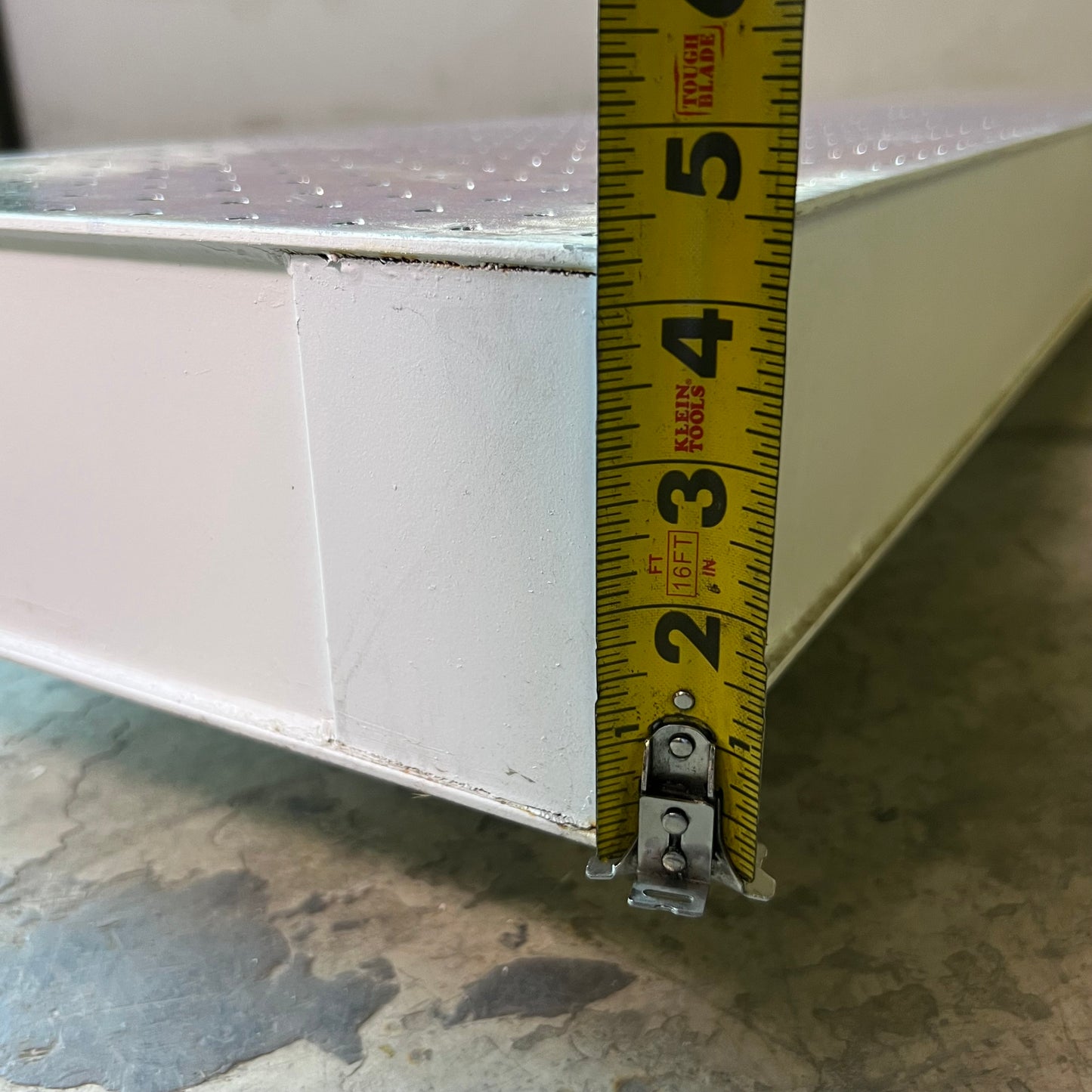 Steel Optical Breadboards 12"W x 60"L x 4"H Grey 2441549 (AS-IS, A Little Damage)