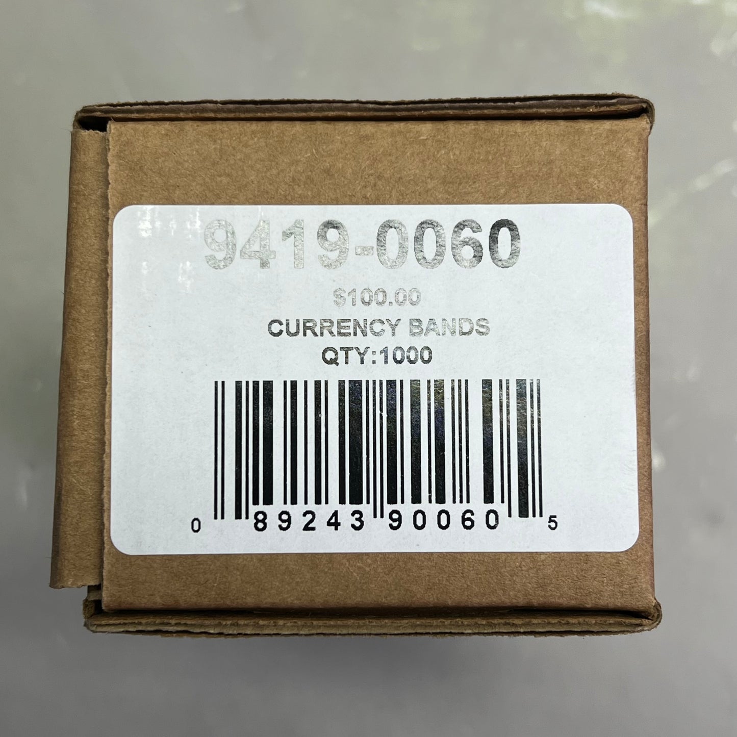 PM COMPANY (1000 PACK) Currency Bands $100.00 Blue 9419-0060