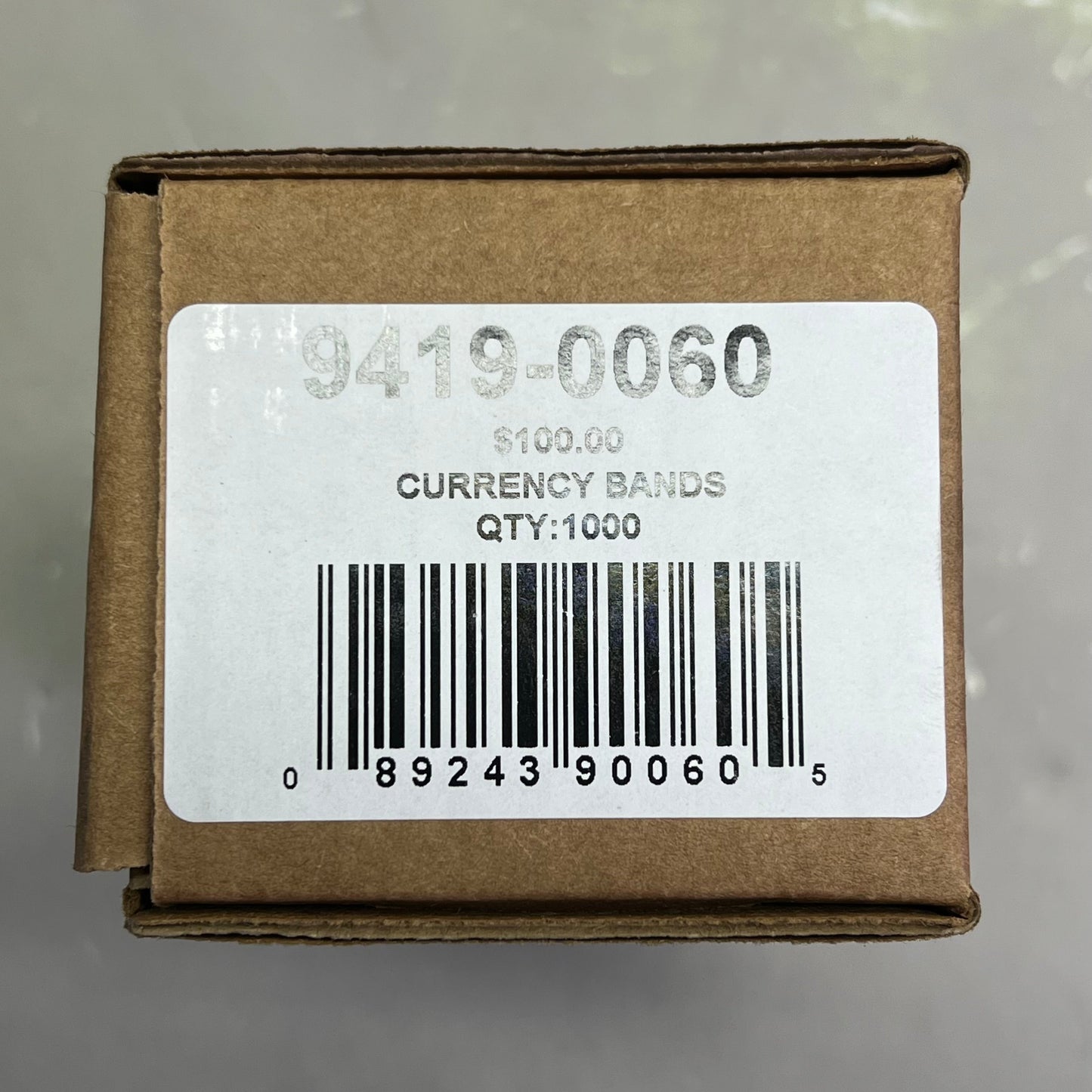 ZA@ PM COMPANY (1000 PACK) Currency Bands $100.00 Blue 9419-0060 F