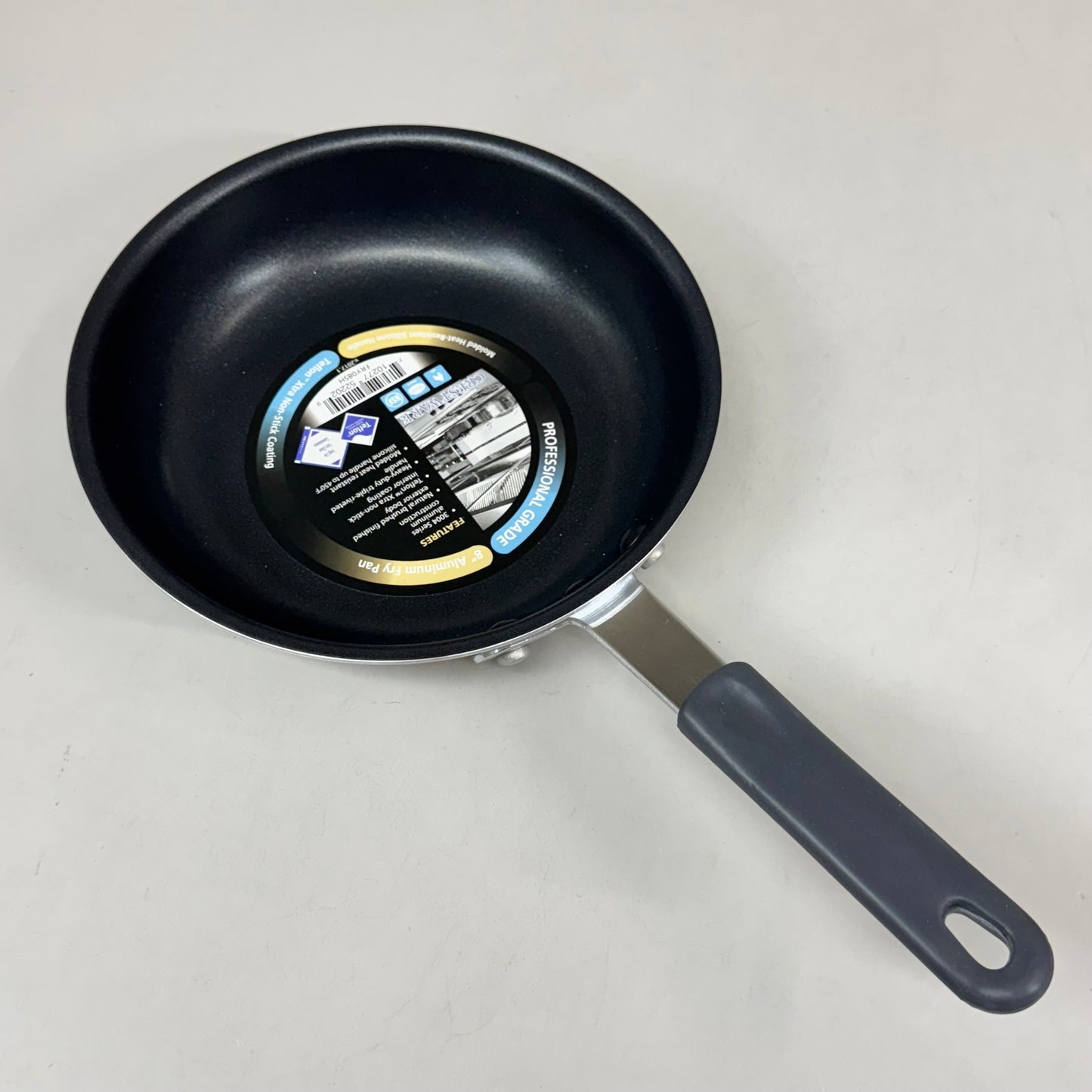 CRESTWARE (2 PACK) Teflon Xtra Non-Stick Coating Fry Pan Black/Chrome FRY08SH