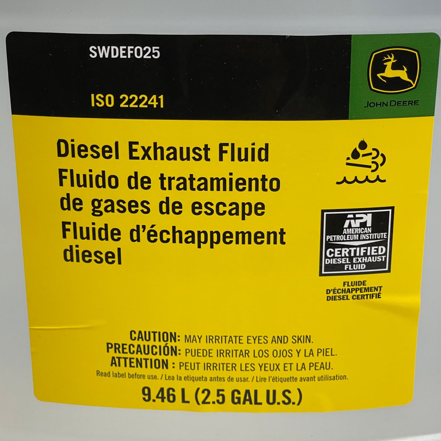 John Deere Diesel Exhaust Fluid 2.5 Gal