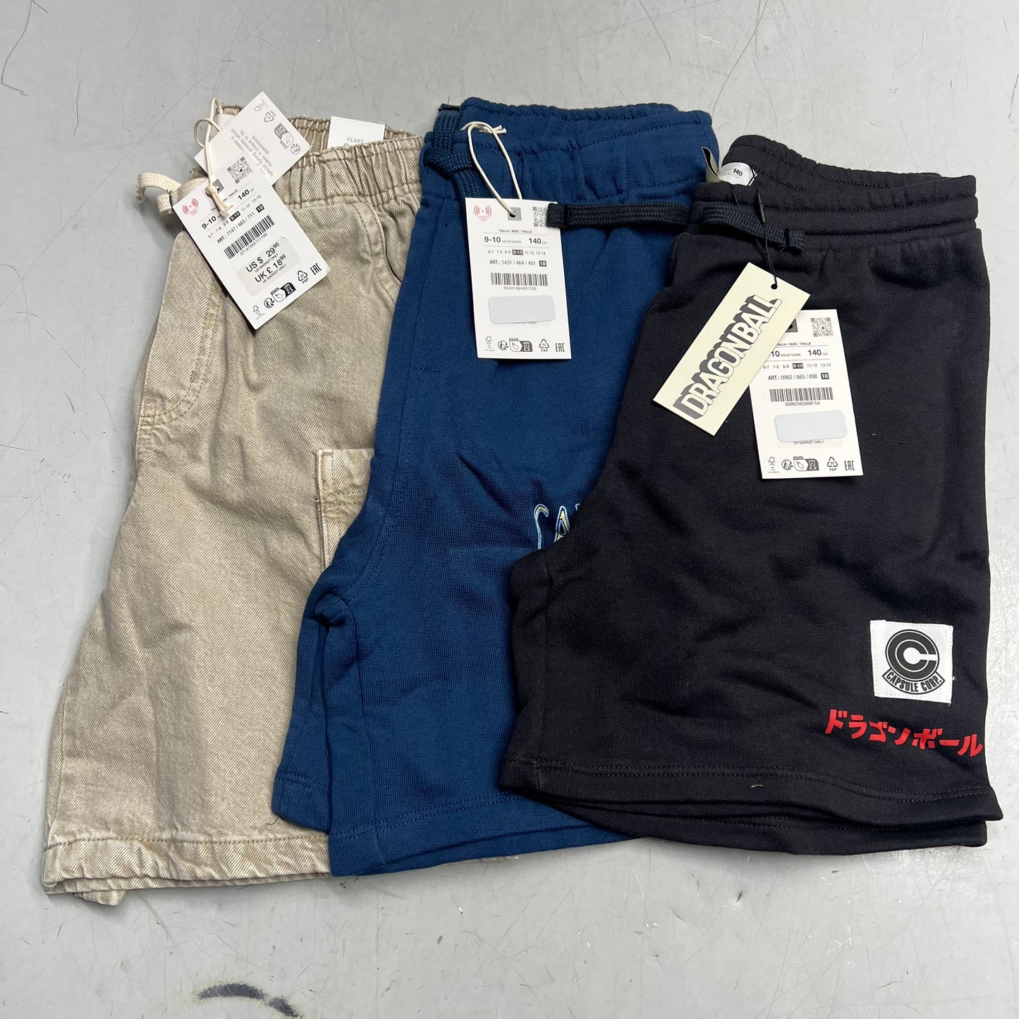 ZA@ ZARA Lot of  Kids Clothing Tee-Shirts, Jeans & Shorts Boy's Assorted Sizes