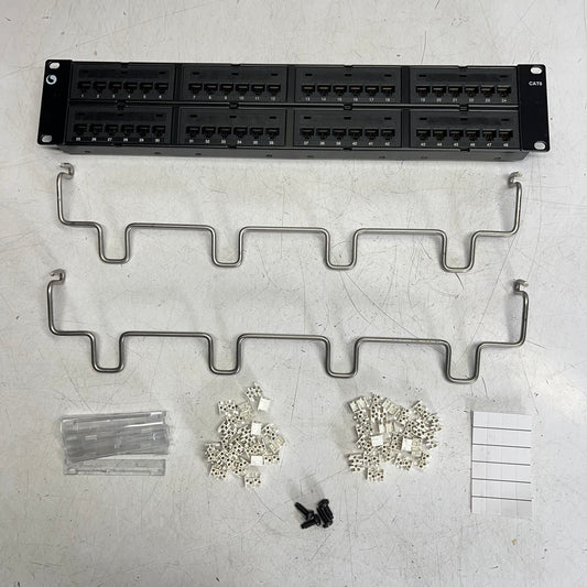 COMMSCOPE Patch Port  Cat 6 48 Port 2U UTP Black UNP-6-DM-2U-48 (Distressed Packaging)