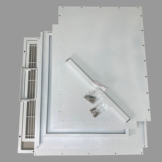 PAW BROTHERS Medium White Modular Cage Without Pans & Grates 21.75" x 29.5" PBP89421