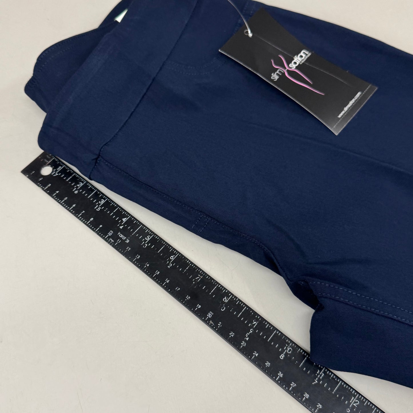 MULTIPLES Ankle Pants Petite Women's Sz 8 Midnight M48716PM