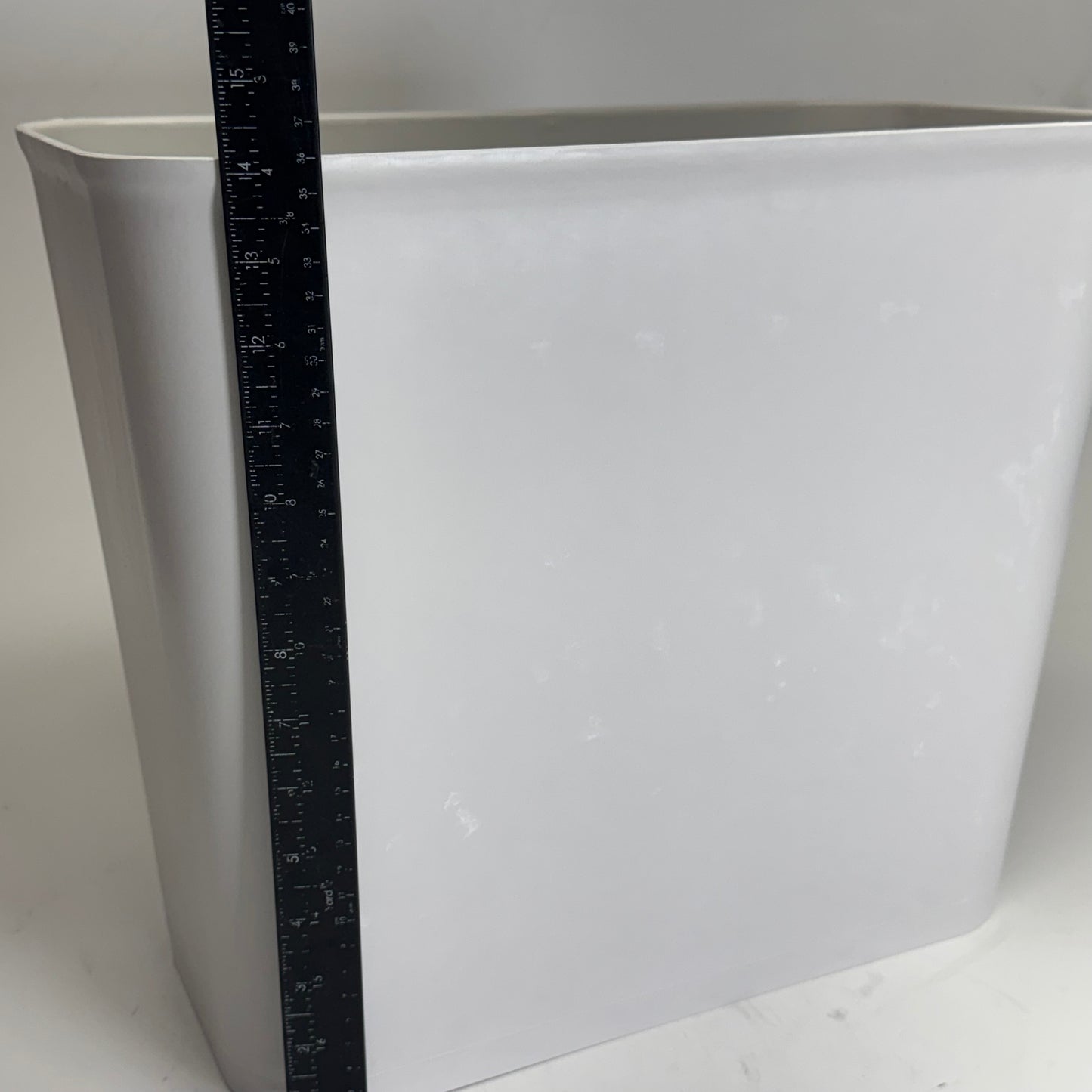 MBI (5 PACK) Fire Resistant Wastebasket Sz 13"L x 9"W x 14"H White MB27-N