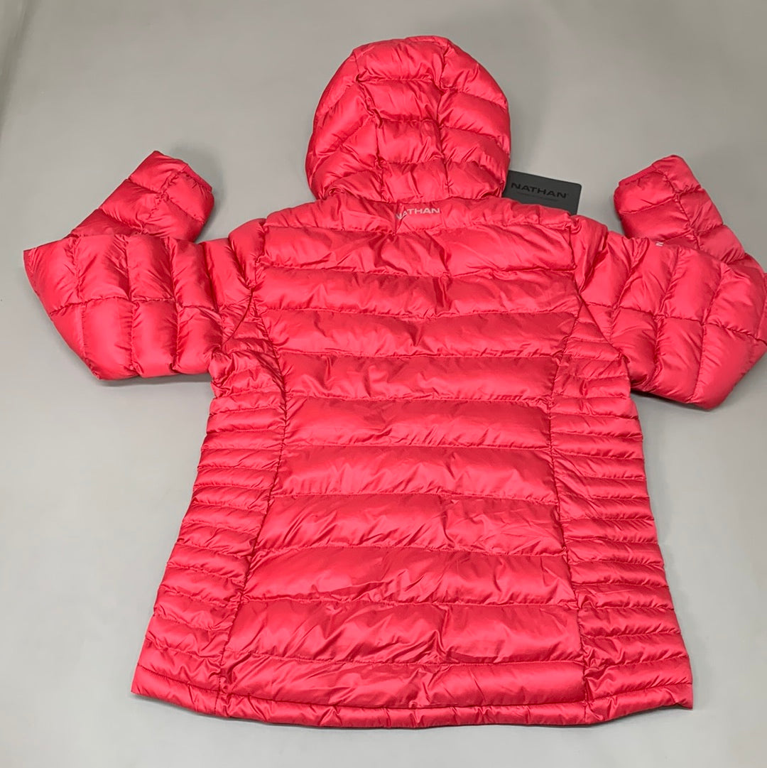 NATHAN Puffer Jacket Pertex Running Women's L Raspberry Wine NS50580-20094-L