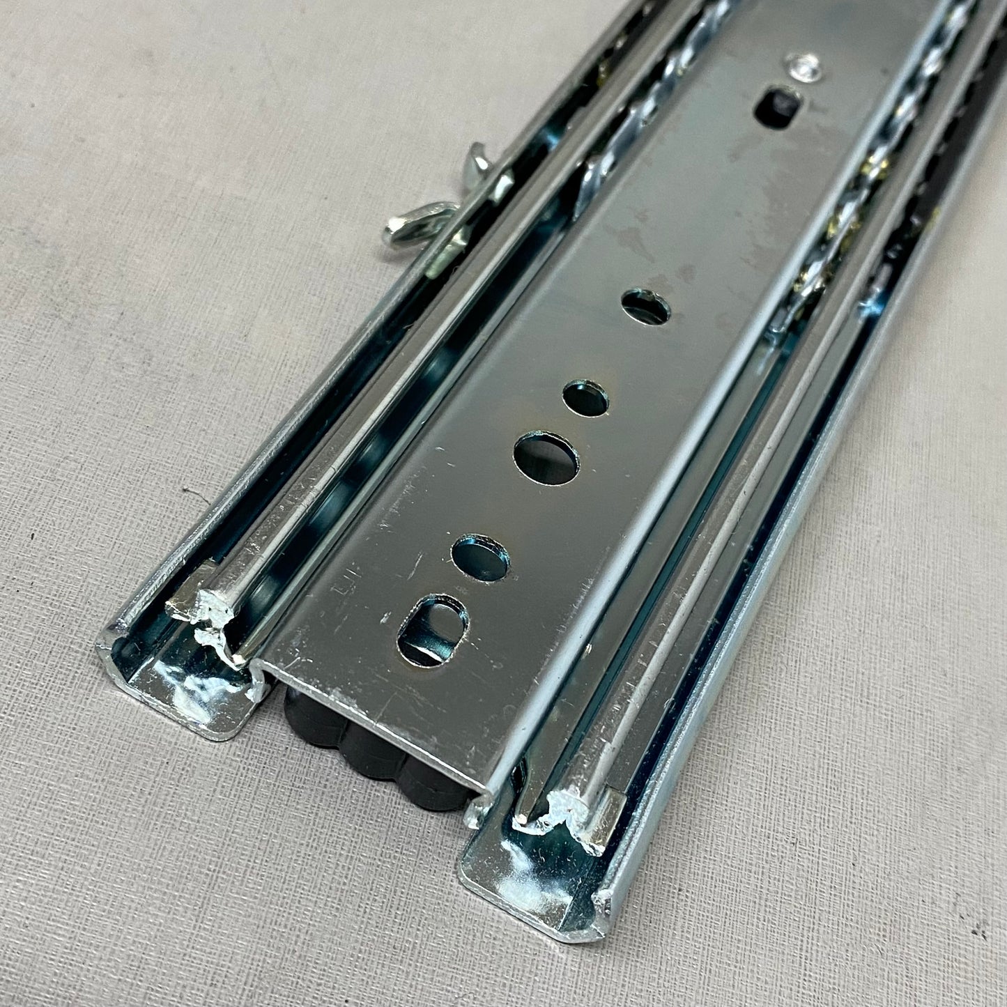 KNAPE AND VOGT (10 Pk ) Over Travel Low Profile Drawer Slide Set 12 inch Silver 6505