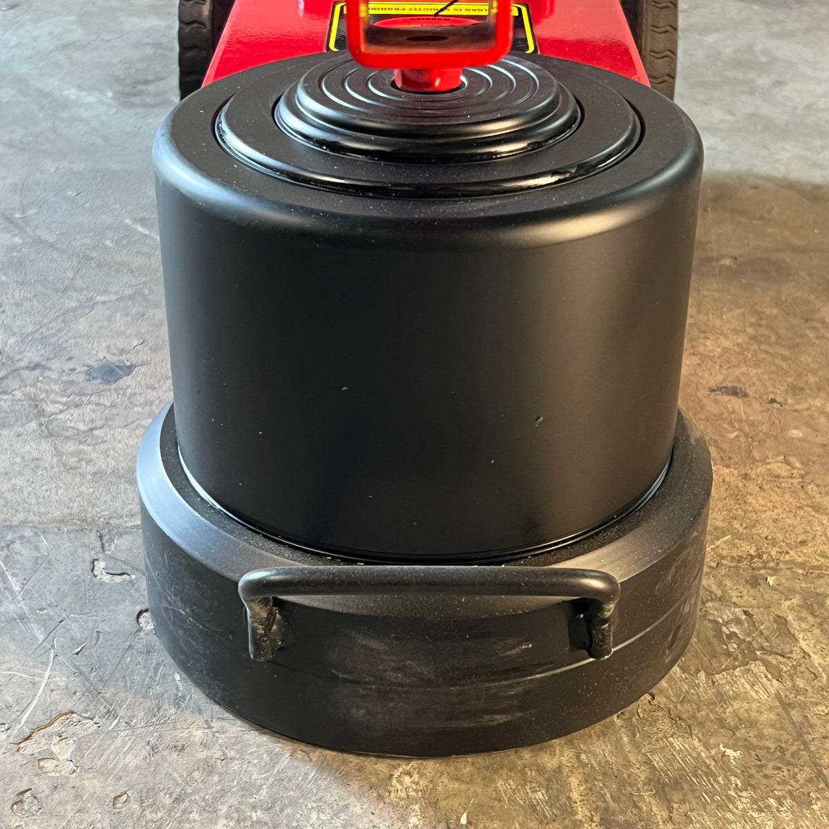 JACK 100 Ton Two-section Pneumatic Jack with Folding Handle Sz 28.3" X 12.6" X 15.7" - Red TLAJ50100