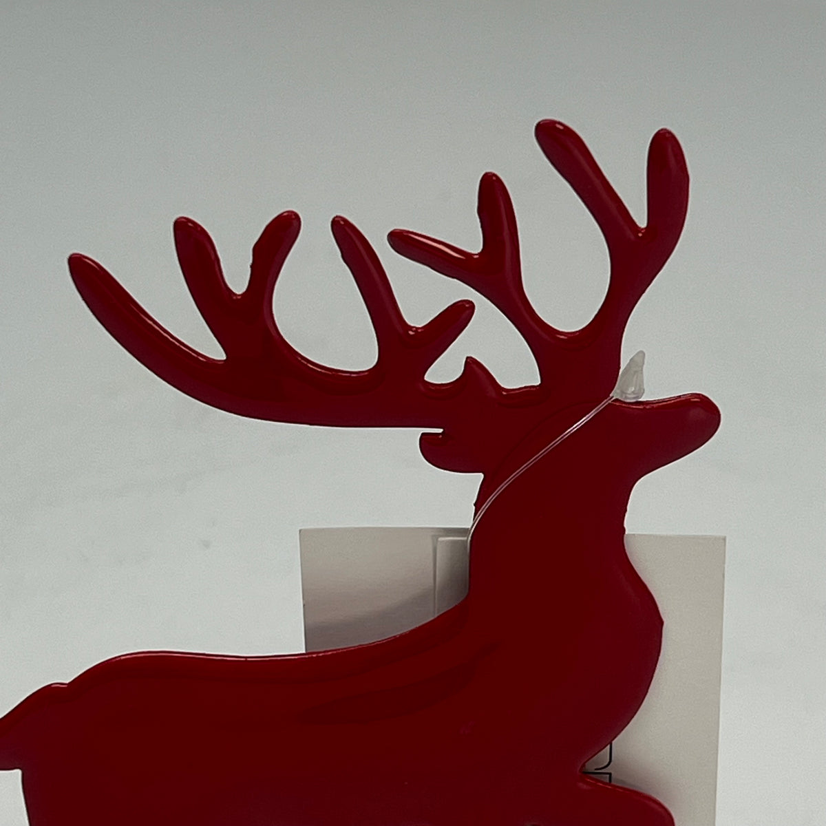 OAKSTREET (4 PACK) Doddle Deer Iron Deer Holiday Decor  6"x4" Red OSW268294