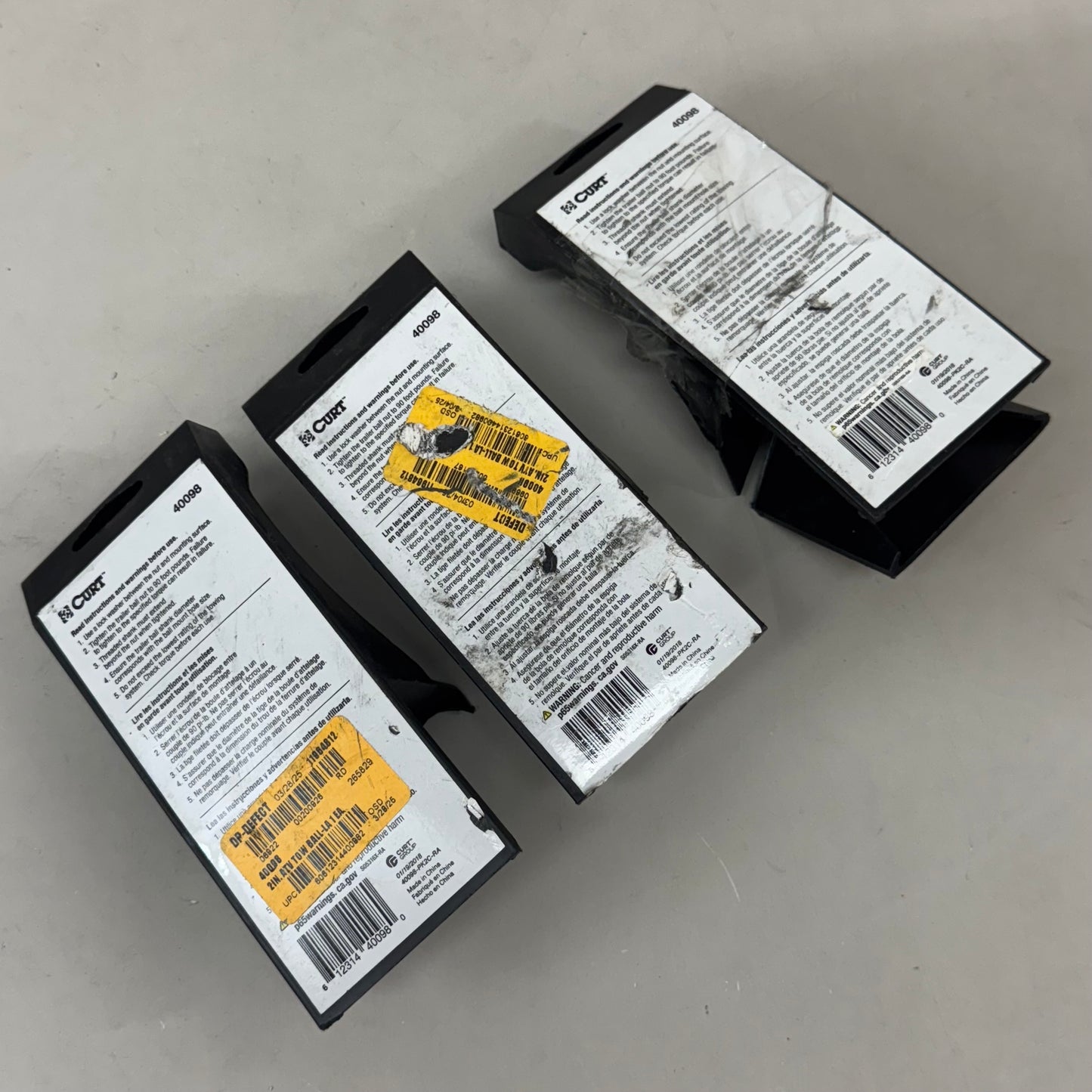 CURT (3 Pack) ATV Lawn Tractor Tow Hitch Ball  2" Chrome 40098 (New Other-Damaged Packaging)