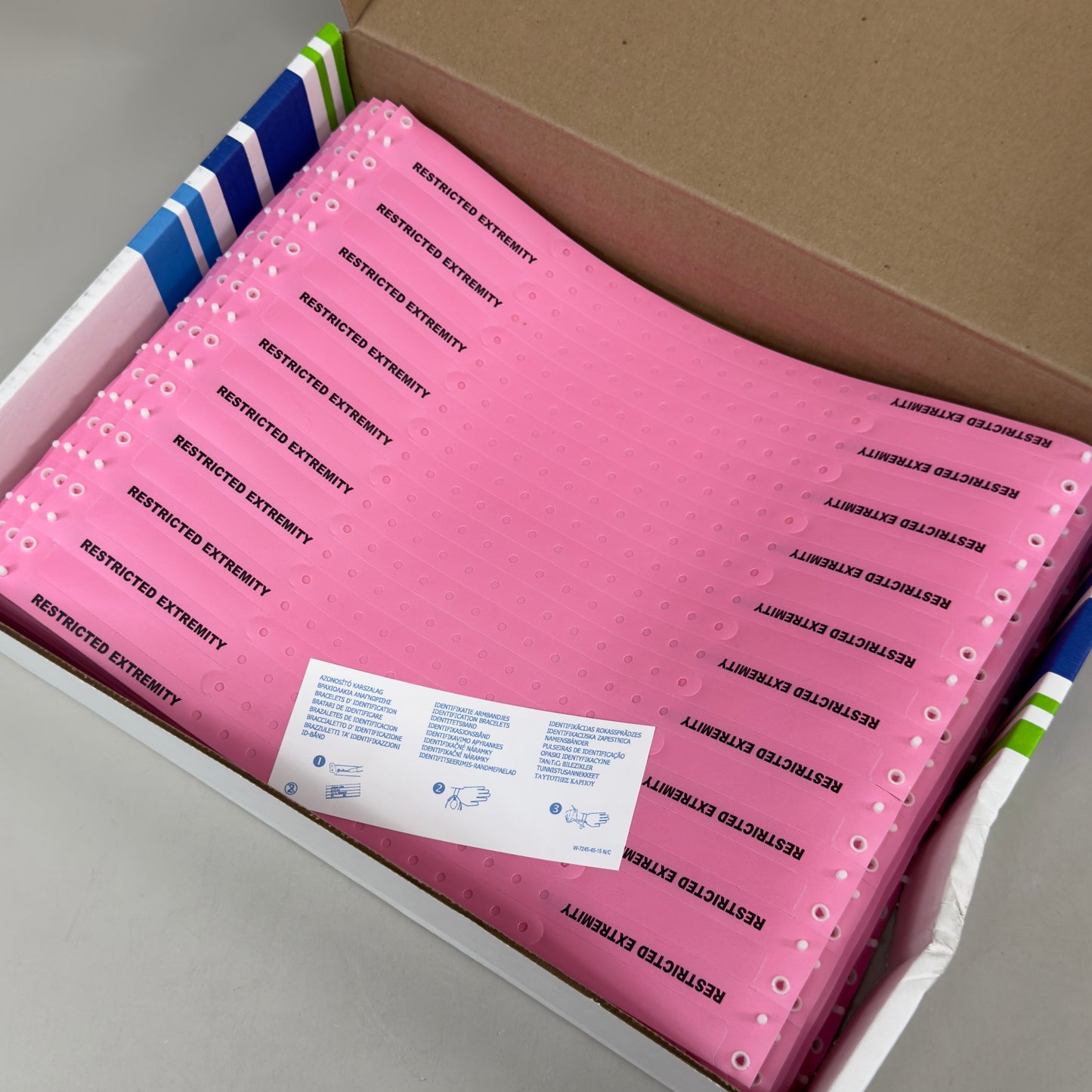 PDC (500 PC) Alert Wrist Band Bracelets Restricted Extremity Pink 5065E-12-PDM