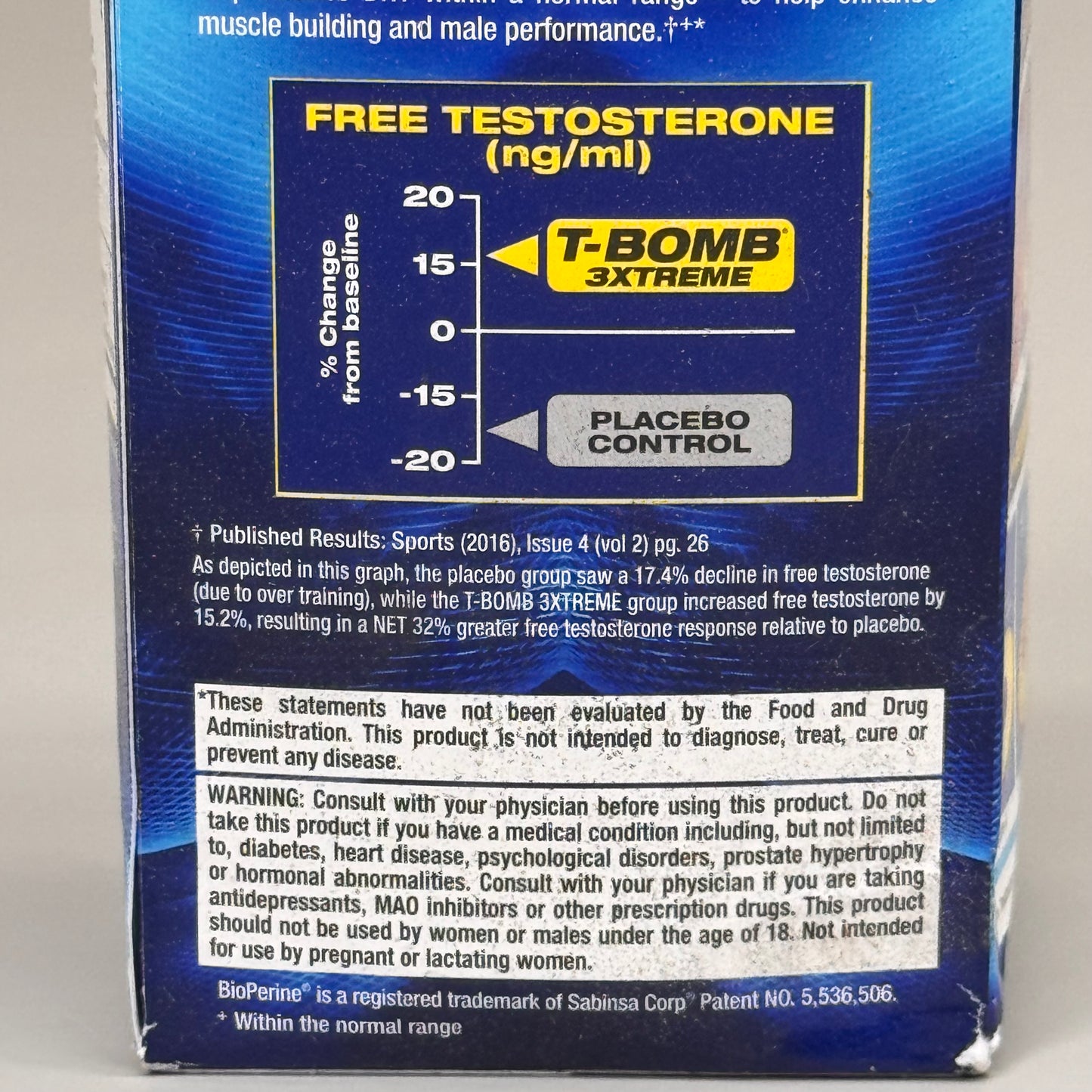 MHP T-Bomb 3 Xtreme Testosterone Forumla Clinically Tested 168 Capsules BB 01/27