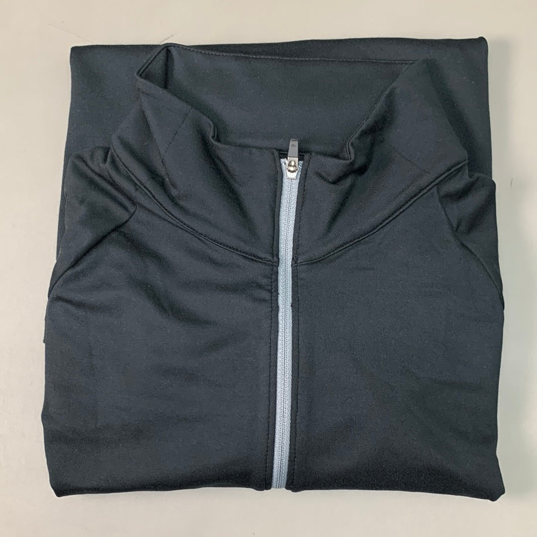NATHAN Tempo 1/4 Zip Long Sleeve Shirt 2.0 Men's Small Black NS50960-00001-S (New)