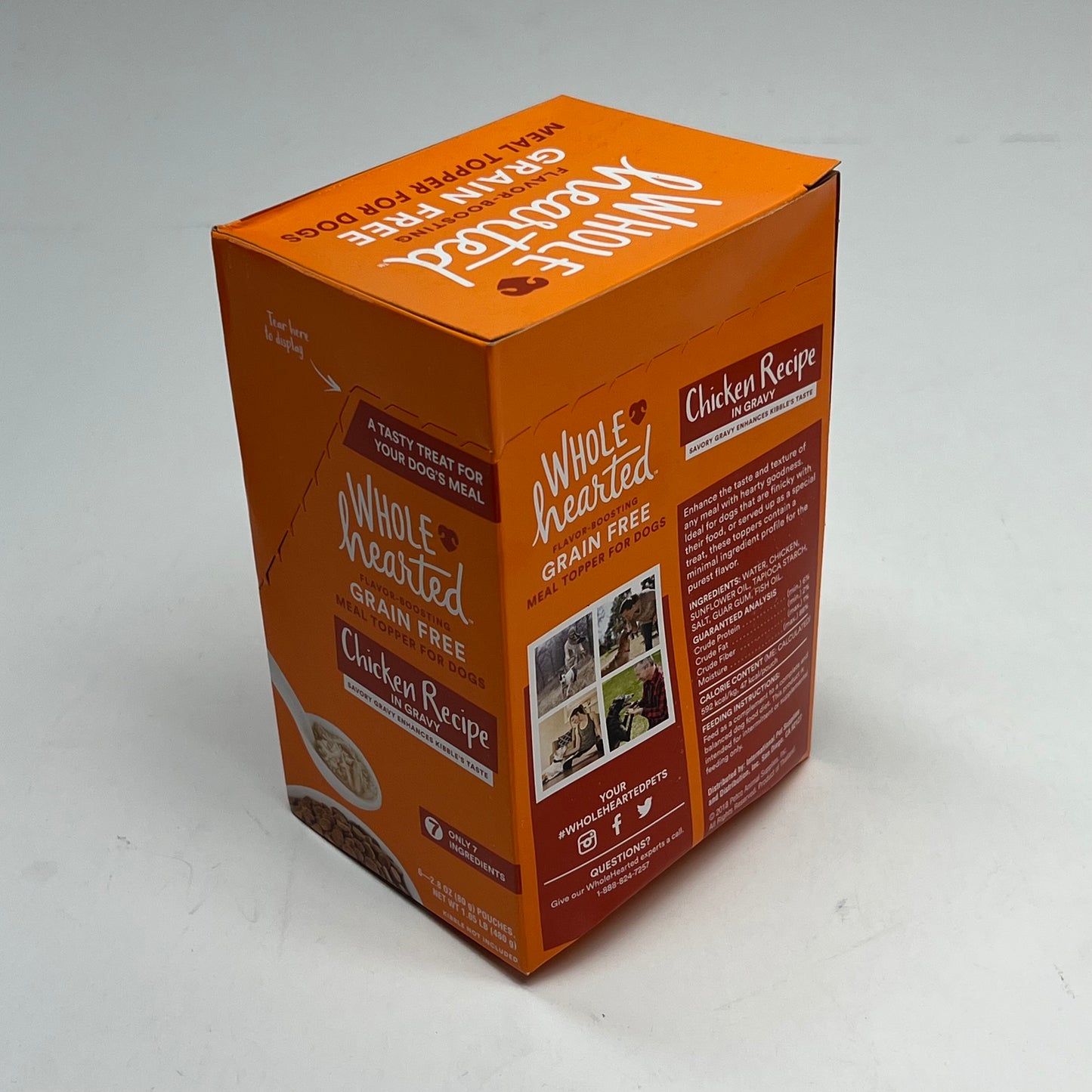 ZA@ WHOLE HEARTED (2 PACK, 6 EACH) Grain Free Meal Topper For Dogs Chicken Recipe BB 03/28