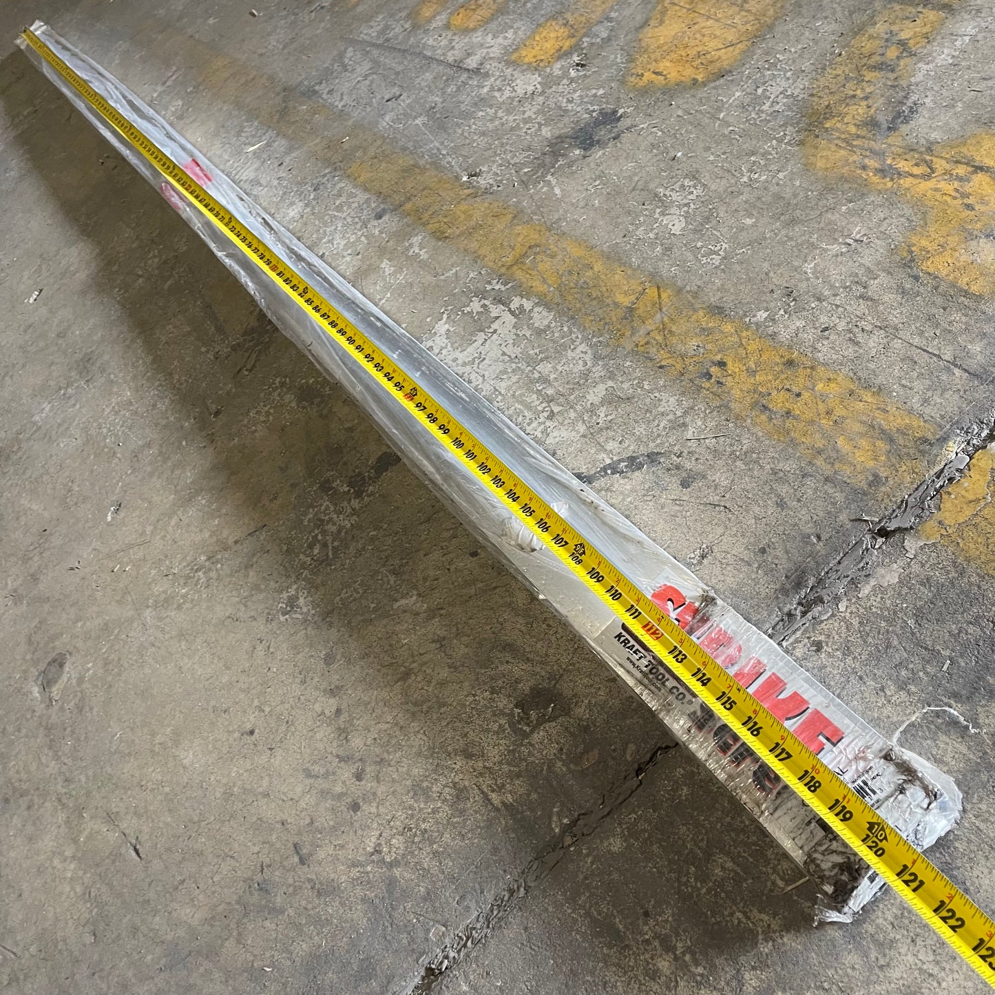 KRAFT TOOL CO. Striker Screed 120” x 1 1/2” x 3 1/2” ALUMINUM CC612AL