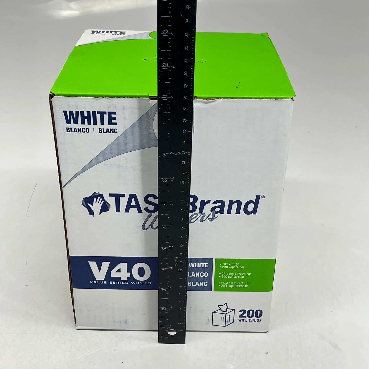 ZA@ TASK BRAND (2 PACK, 200 WIPES EACH) Value Series Wipers Pull Out Top  10" x 11.5" White V40