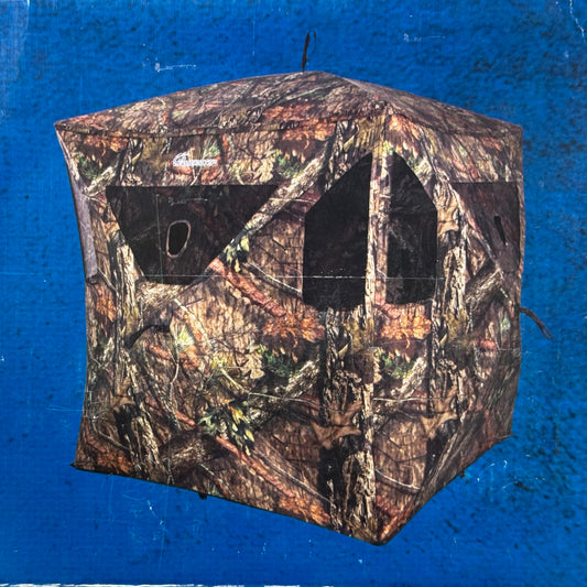 AMERISTEP Brickhouse Hub-Style Ground Blind 3 Person Capacity Camo AMS-AMEBL3029