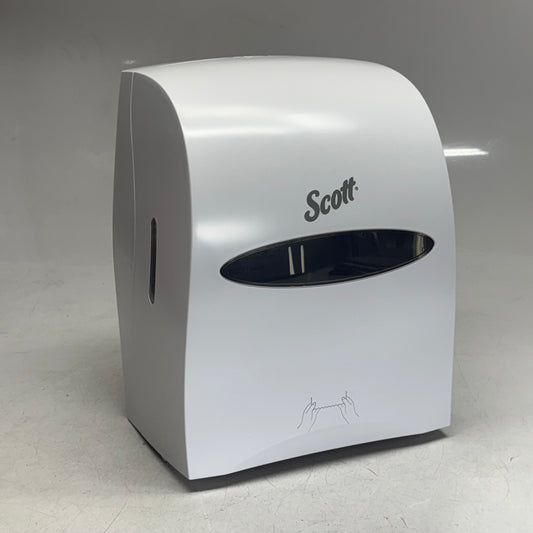 SCOTT Essential Manual Hard Roll Towel Dispenser Sz 12.6" x 16.4" x 10.1", White 46254