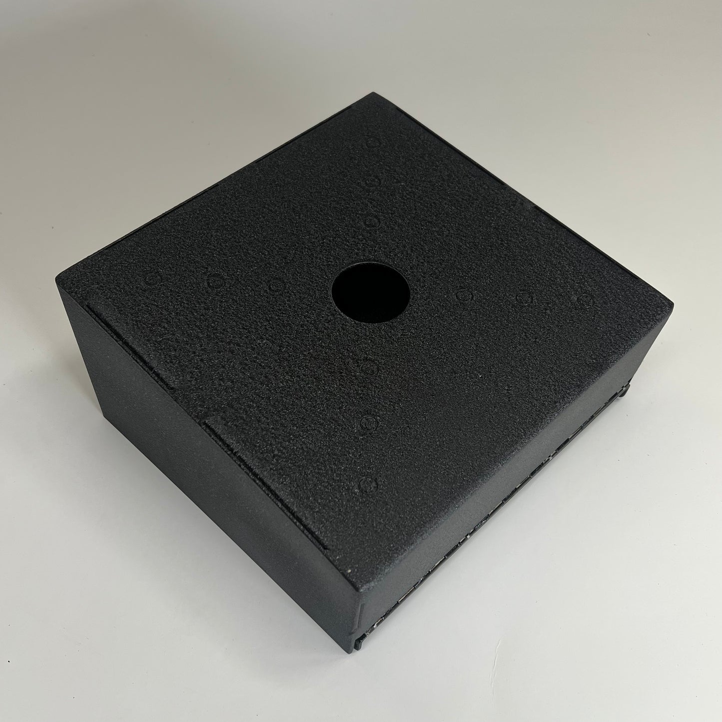 PEDESTAL PRO Square Steel Secure Housing for Low-voltage 10" Black MC-CS-10-E