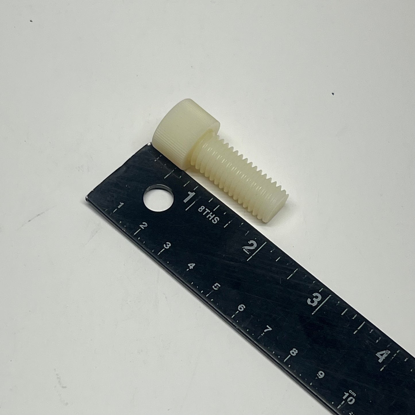 ESSENTRA (25 PACK) Hex Socket Cap Screw 1/2-13 Thread 1 1/4 Lg White 34500131|25
