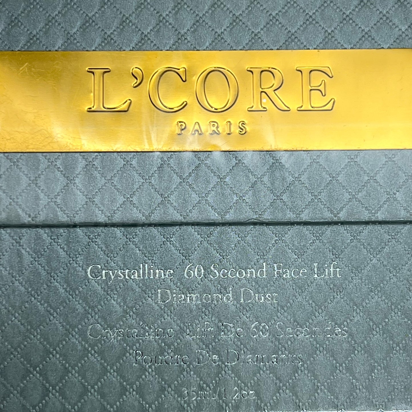 ZA@ L'CORE Crystalline 60 Second Face Lift 1.2 oz BB 07/2024 Retail $1200