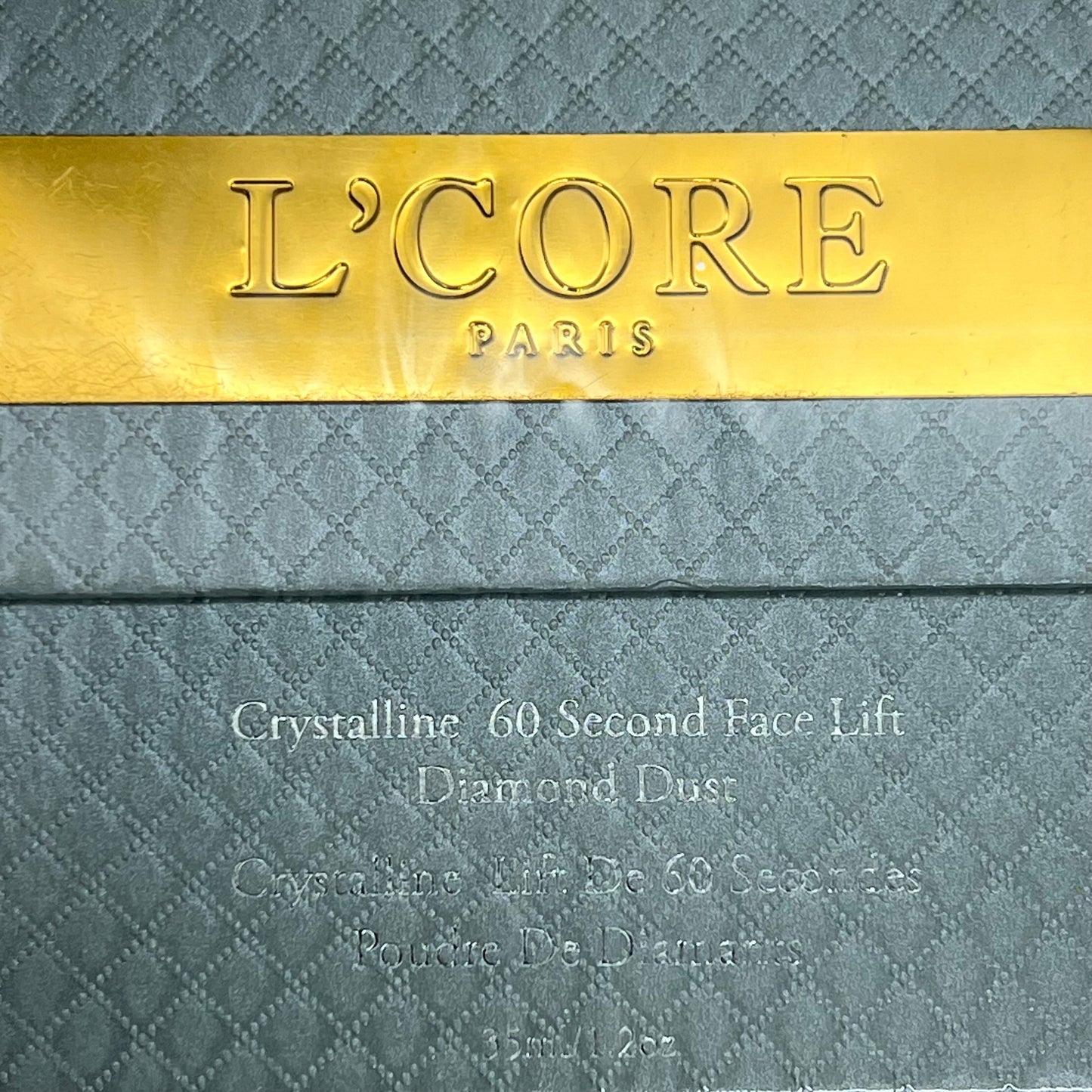 ZA@ L'CORE Crystalline 60 Second Face Lift 1.2 oz BB 07/2024 B Retail $1200