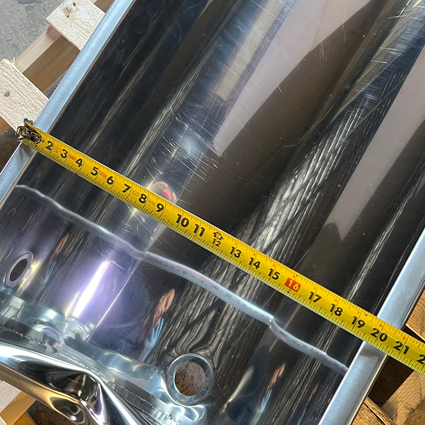 ZA@ Pallet of Wash Tank Only 161 Sz 64"W x 21"L x 13.5"H (AS-IS, Damage)