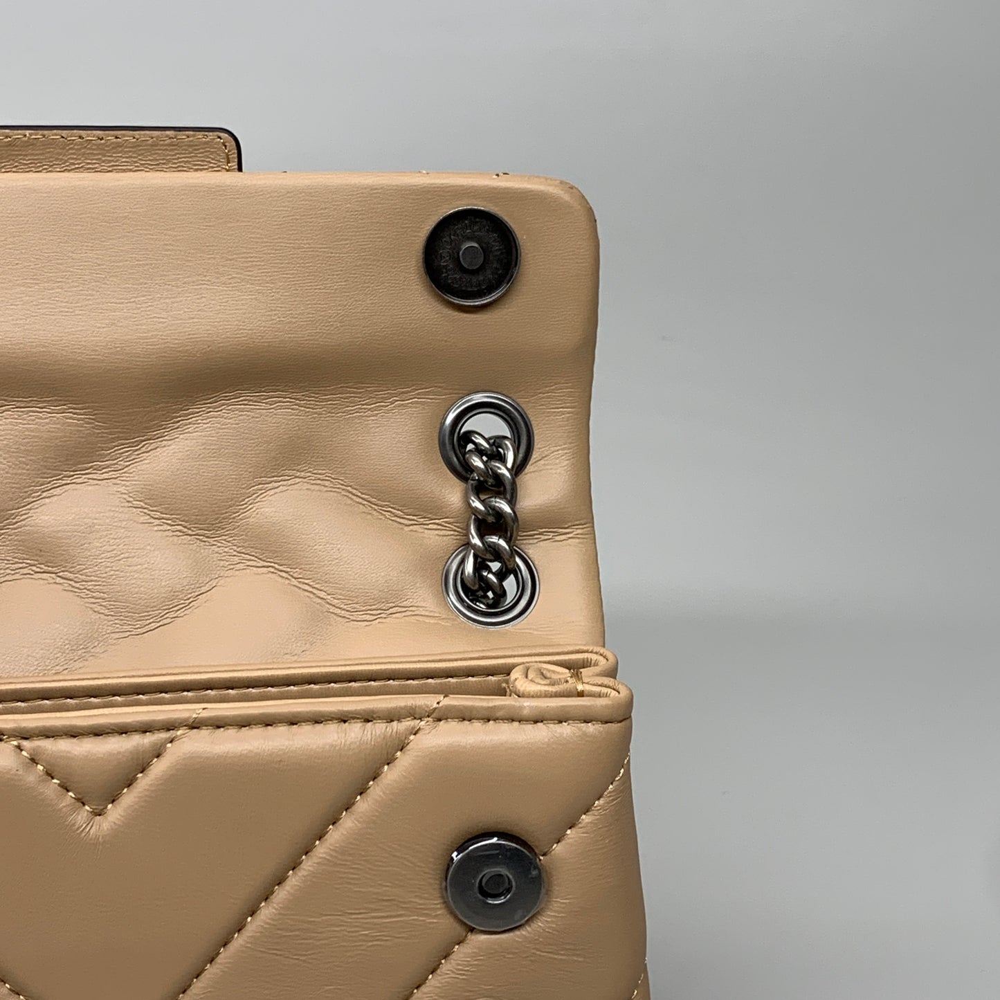 KURT GEIGER Mini Kensington Leather X Bag 8" x 5.5" Camel 1470848109 New