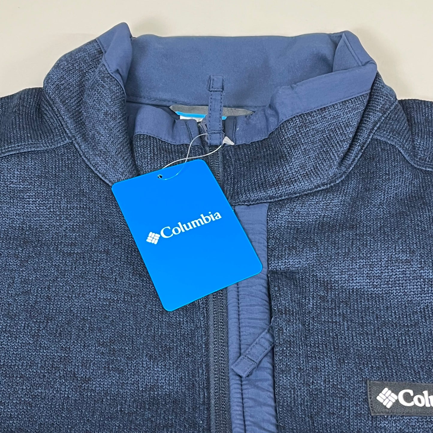 COLUMBIA Sweater Weather Fleece Full Zip Jacket Men's Sz XL Heather Blue
