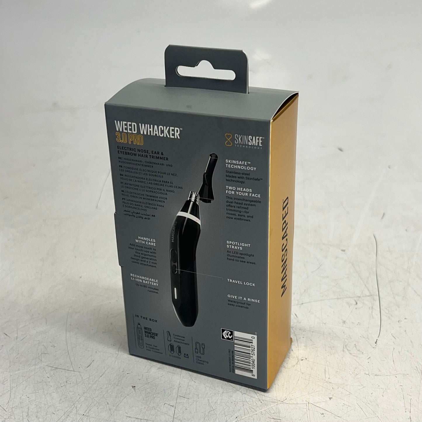 MANSCAPED Weed Whacker 3.0 Pro Skinsafe Technology 60 Min Runtime 30-00062-NA