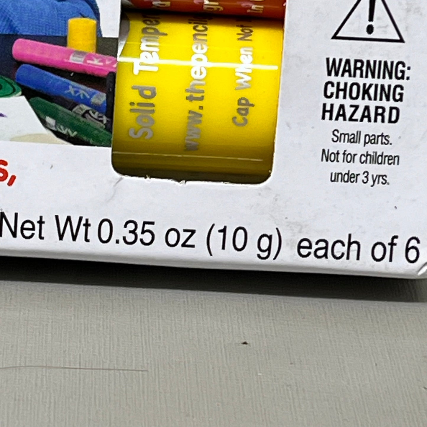 ZA@ THE PENCIL GRIP KWIK STIX Solid Tempera Paint Marker 6 Classic Colors