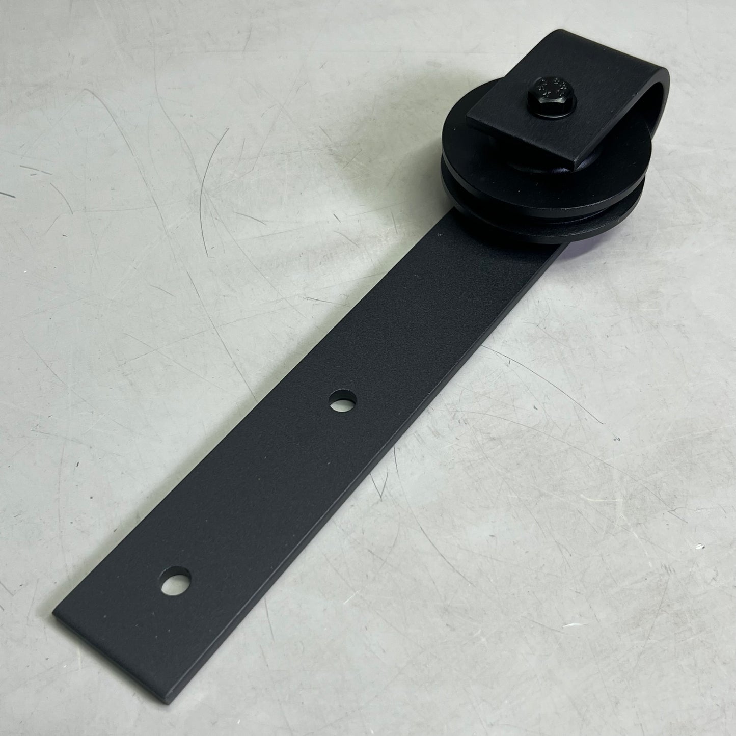 NATIONAL HARDWARE Interior Sliding Door Hardware Kit Sz 72” Matte Black 24116