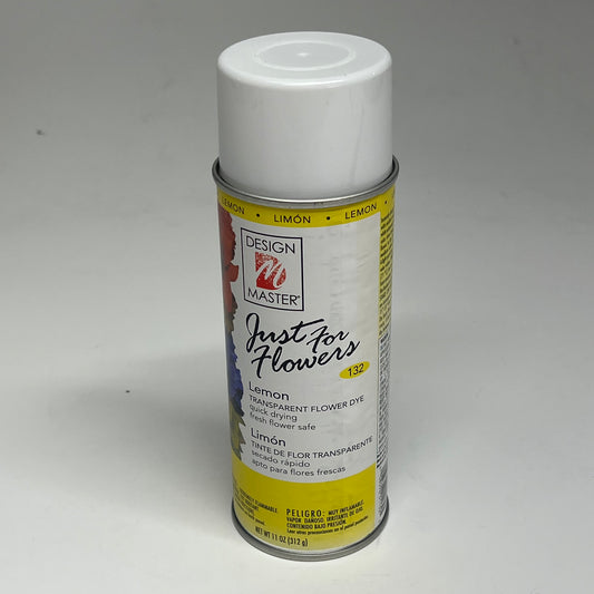 DESIGN MASTER (2 PACK) Just for Flowers Transparent Flower Dye 11oz Lemon 132