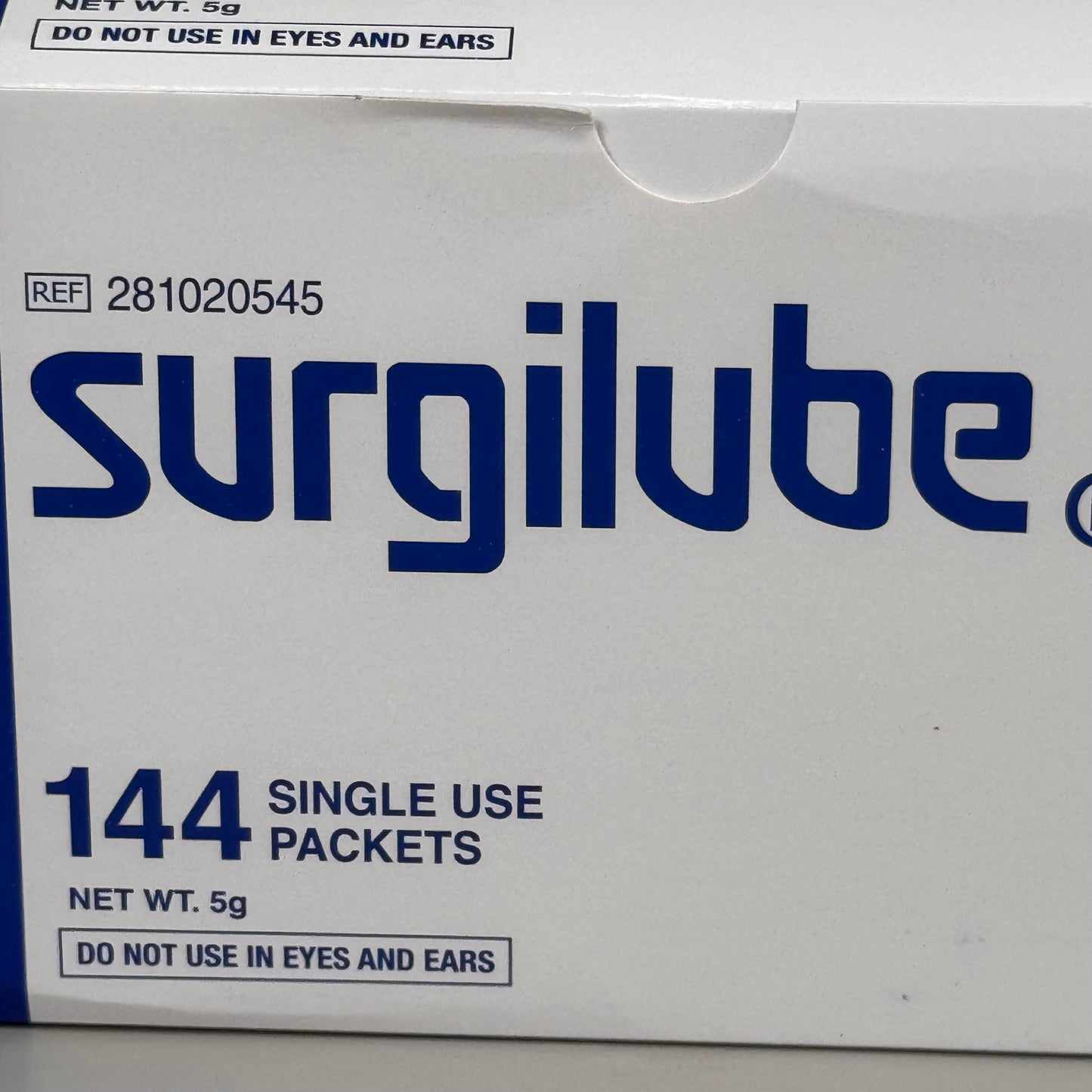 SURGILUBE (144 PACK) Sterile Water-Soluble Surgical Lubricant 5 g BB 04/2027