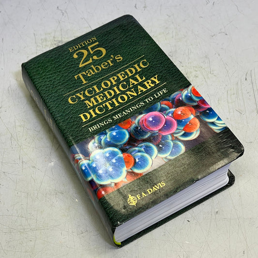 EDITION 25 TABER'S CYCLOPEDIC MEDICAL DICTIONARY Paperback Book By Donald Venes