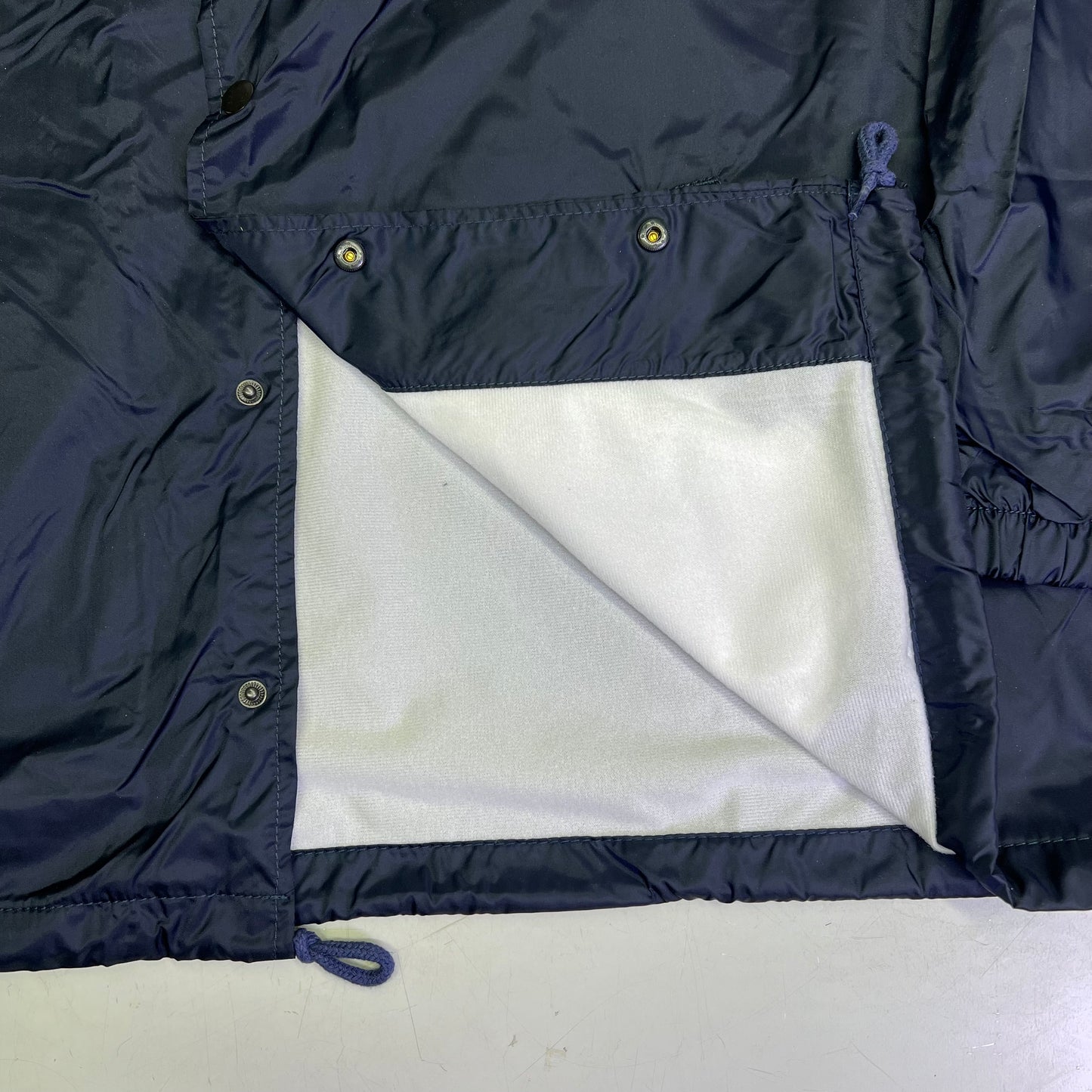 DICKIES Snap Front Nylon Jacket Water Resistant Men's Sz L Dark Navy 76242DN