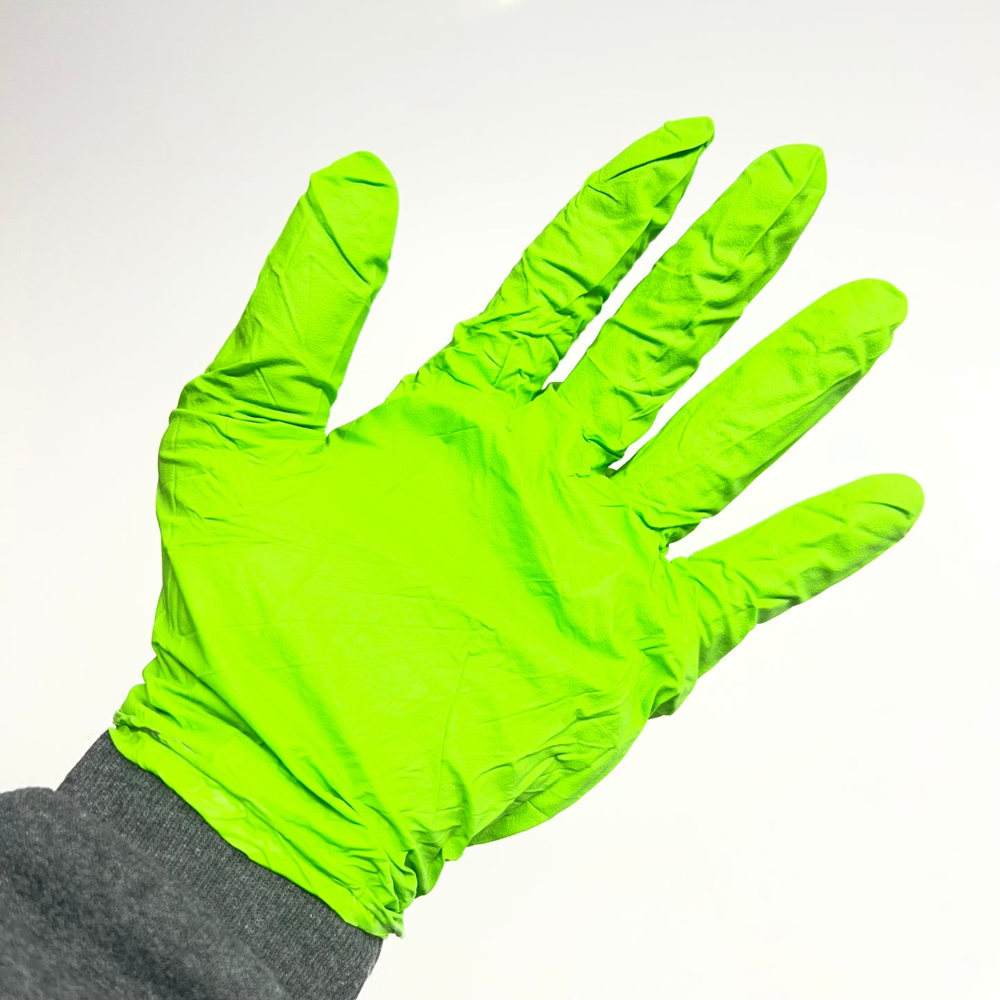 EAGLE (180 Gloves) Green Highly Visible Nitrile Disposable Gloves 2XL 1031612