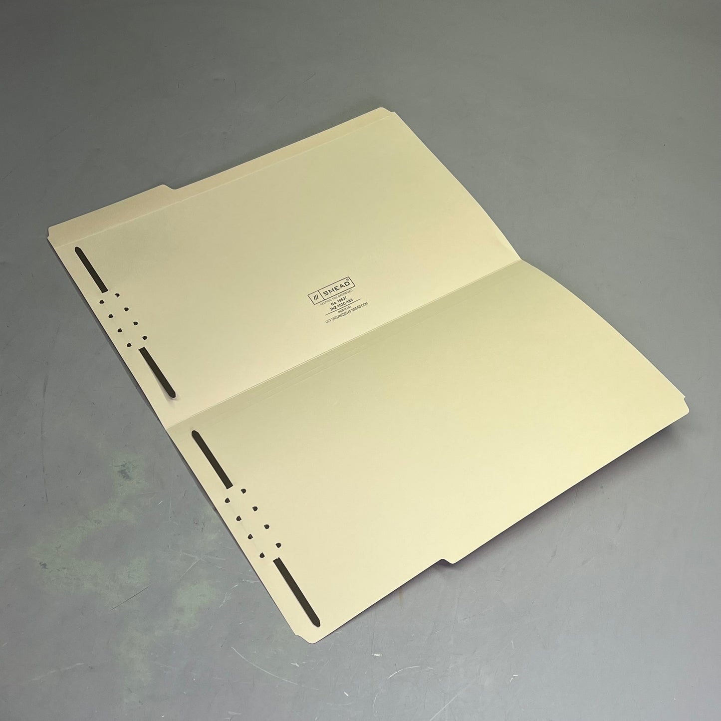 SMEAD (50 PACK) Manila Fastener File Folders W/ Reinforced Tab Legal Tan 19537